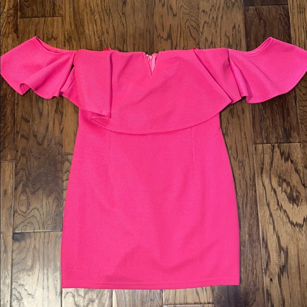 Hot pink dress